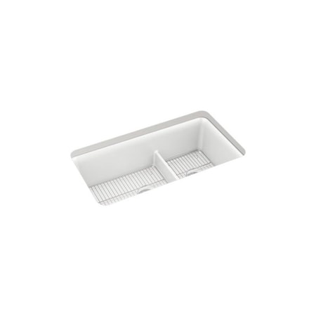 Kohler Neoroc Cairn 33 Offset Smrt Divide Sink 27786-CM6